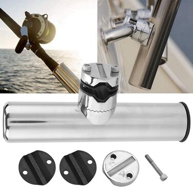 Підставка для вудок KSTE, підставки для вудок, тримачі для вудок, аксесуари для тримачів для вудок з нержавіючої сталі для рейок від 1&quot до 1-1/4&quot