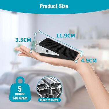 Гумовий дверний клин FLORA GUARD в упаковці 2 шт. - можна складати Високоефективний дверний клин, стійкий до подряпин, нековзний,