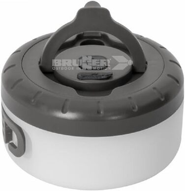 Ліхтар для кемпінгу BRUNNER, що перезаряджається, з гнучкими та згортаються світловими стрічками, IP44, сірий