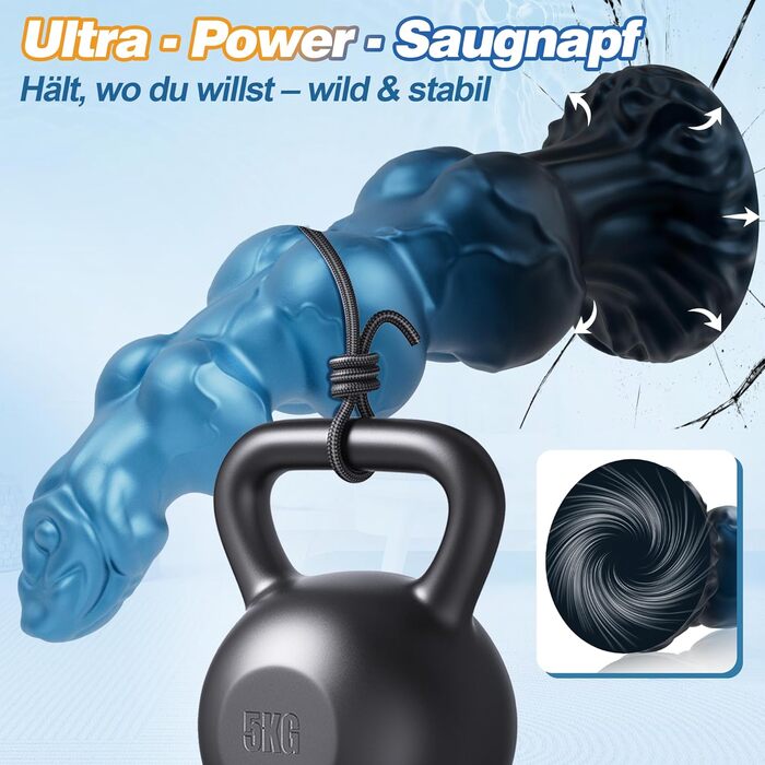 Фалоімітатор xaxaland, 24 см, силіконовий, з потужним присоском