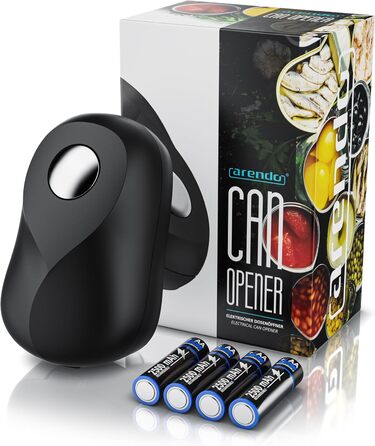 Електричний відкривач для банок, відкривачка для консервних банок з функцією старт і стоп, гладкі краї, кухонний гаджет для всіх розмірів банок, безпечний відкривач для банок, зручний для рук ідеально підходить для людей з артритом