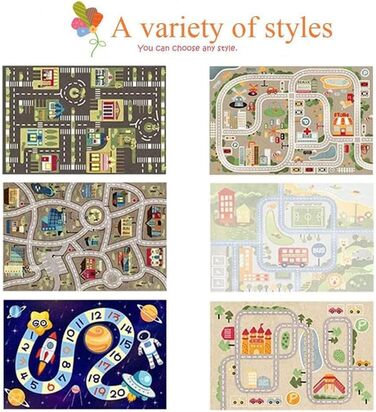 Автомобільний килим ігровий килим дорожній, дитячий килим для хлопчиків дорожній килим, будівельний килим автомобільний килим для