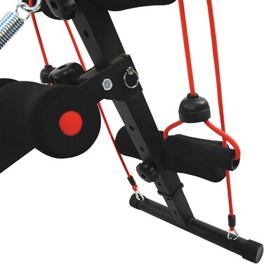 Лава для сидіння HOMCOM, багатофункціональна силова лава з регулюванням висоти та 4/5-позиційною фіксацією ніг, тренувальна лава для всього тіла, плоска лава, похила лава, тренажер для пресу та спини