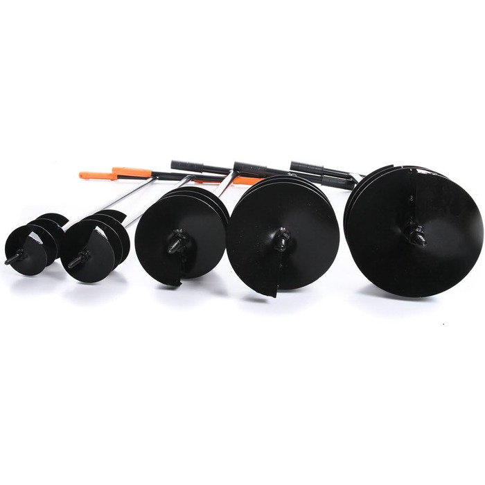 Ручний бурав для землі, бурав для посадки рослин, чорний, 5 діаметрів на вибір (200 мм)