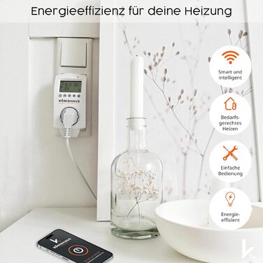 Інфрачервоний обігрівач Knighaus - розумний термостат для стельового опалення з керуванням через додаток та тижневою програмою