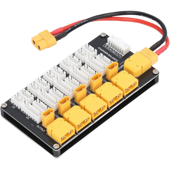 Плата заряджання літієвих акумуляторів, плата заряджання літієвих акумуляторів, паралельний роз&39єм XT30 XT60, літієві акумулятори 2S-6S для зарядного пристрою B6, гаража та майстерні