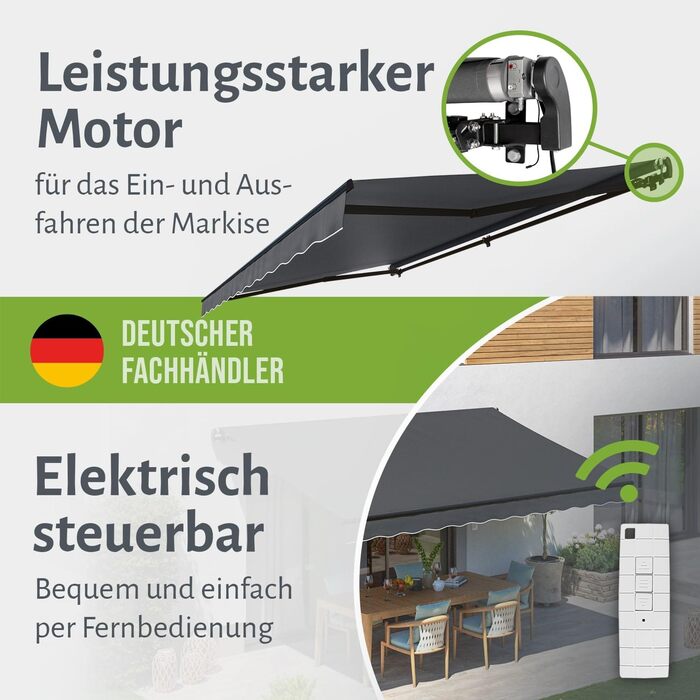 Електрична складна тентована