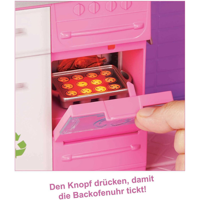 Ляльковий будиночок "Барбі Мрії", повністю мебльований, 3 поверхи, 8 кімнат, включаючи басейн, гірку та ліфт, 70 аксесуарів, іграшка для дітей віком від 3 років, GNH53 Будиночок Барбі Мрії