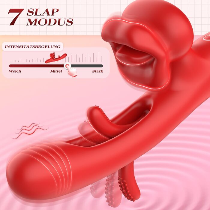 Вібрація для жінок, вібратор-фалоімітатор, секс-іграшка для жінок із 7 режимами облизування язика, 7 режимів вібрації, 7 режимів штовхання, вібратор для точки G зі стимулятором клітора, набори вібраторів для жінок