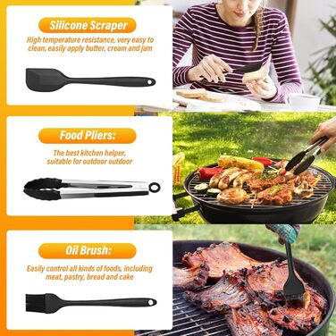 Аксесуари для фритюрниці, Аксесуари для фритюрниці з 9 предметів, Набір аксесуарів для фритюрниці, Аксесуари для фритюрниці, Аксесуари для фритюрниці з гарячим повітрям для фритюрниці 5.5 л