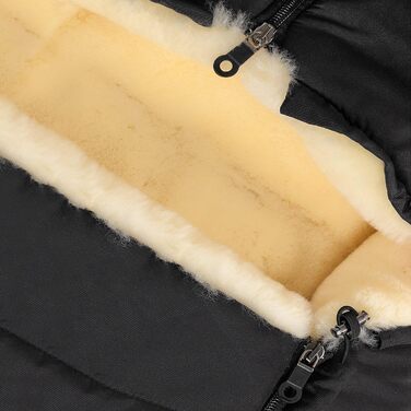 Муфта для ніг з овчини WARTH - тепла муфта для ніг з медичного хутра на зиму, для колясок з роздільними ніжками або фіксованою цен