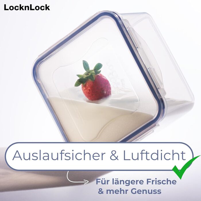 Герметичний контейнер Lock&Lock Classic з ручками та зливним отвором, 10 л 29,5 x 23 x 20,3 см 100 герметичний та водонепроникний контейнер для зберігання продуктів з кришкою Морозостійкий контейнер 10 л зливна решітка