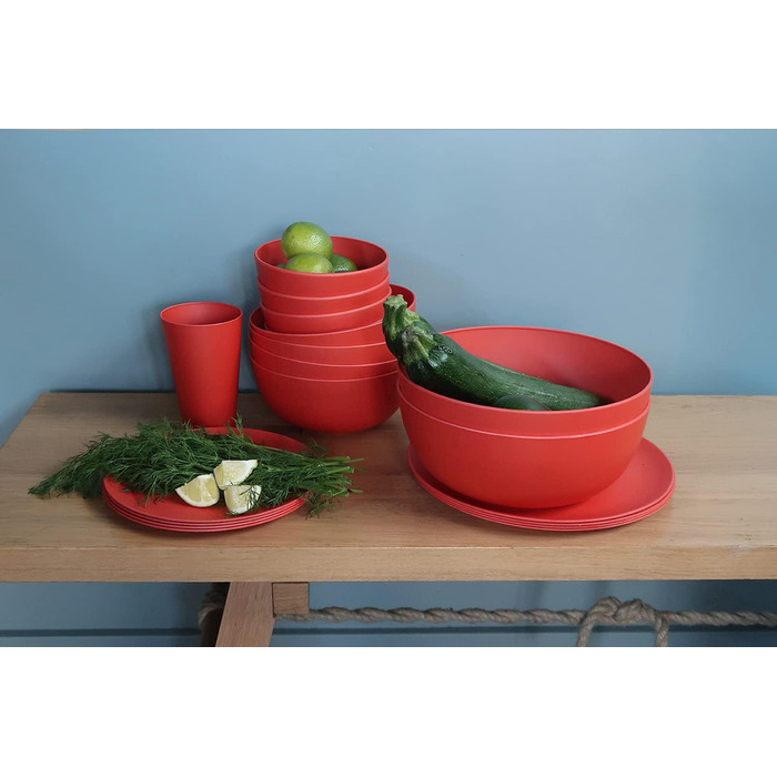 Салатник для кемпінгу Boost-Bowl 2000 мл, миска з біопластику C-PLA (Terra Red)