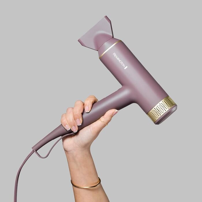 Фен для волосся легкий, довговічний безщітковий цифровий мотор 110 000 об/хв 2 насадки дифузор та концентратор (іонна технологія & Anti-Frizz, 12 режимів нагріву та швидкості) EC8930