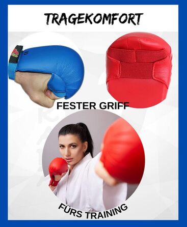 Захист кулака Chikara для карате, боксерська рукавичка для карате, захист рук для карате, захист рук для бойових мистецтв, бійцівські рукавички синього кольору L