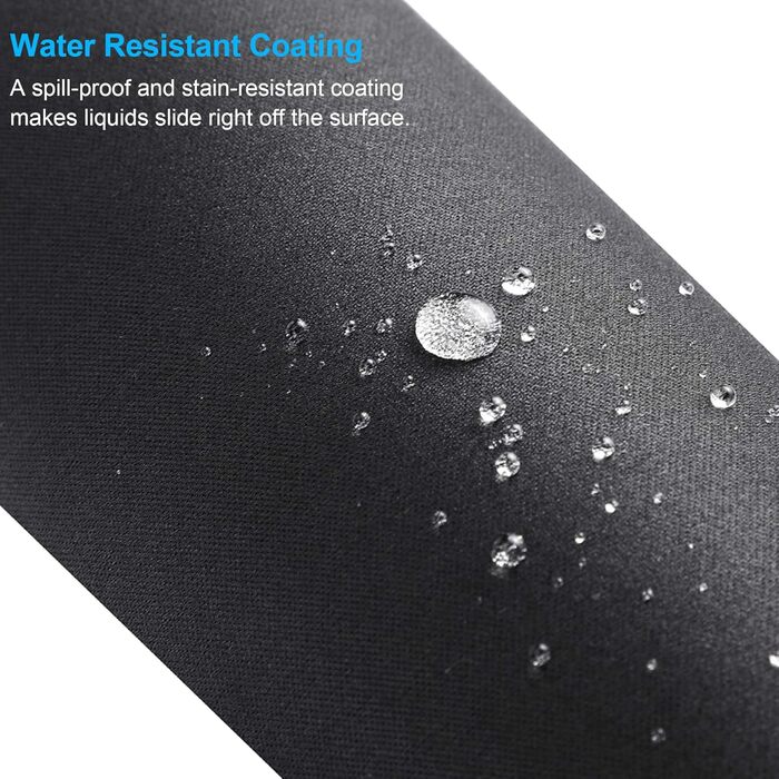 Килимок для миші KTRIO DEB146-Mouse-Pad-Black-3 pack Extend, 3 шт. з протиковзкою гумовою основою та прошитими краями, 275x215 мм (чорний)