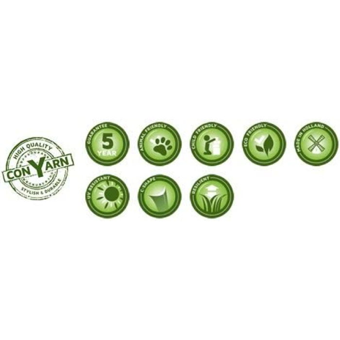 Килим зі штучної трави Snapstyle Comfort зі шпильками Kingston Green Mix в 19 розмірах 200х50 см