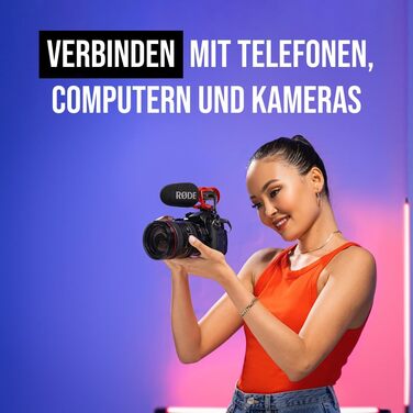 �DE VideoMic GO II Ультракомпактний рушничний мікрофон на камеру з виходами 3,5 мм і USB для кіновиробництва, створення контенту,