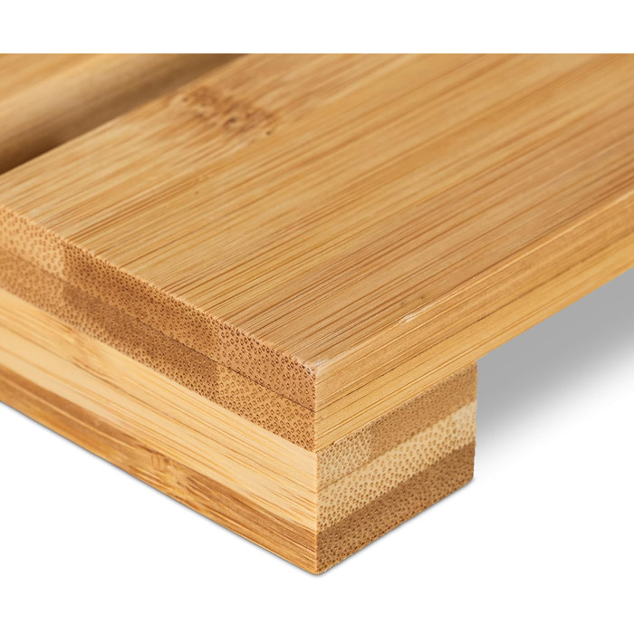 Килимок для ванни Relaxdays з бамбука, 54 x 36 см, нековзний килимок для душу для ванни, душу, сауни, для приміщень та вулиці, натуральний