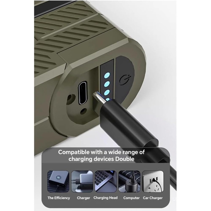 Аварійний водонепроникний ліхтар для кемпінгу з підсвічуванням, світлодіодний портативний ліхтар для намету, газону, 5000 мАг