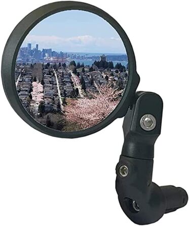 Велосипедне дзеркало Hafny, багаторівневе регулювання, HD-захисне скло, ударостійке, дзеркало для електровелосипеда, дзеркало заднього виду для велосипеда, HF-M952B-FR08 (синє скло без відблисків)