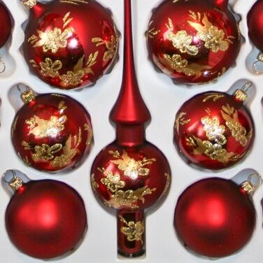 Асортимент барокових різдвяних кульок 39 предметів Lauschaer Glaskunst-Christbaumkugelsortiment