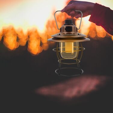 Багатофункціональний ретро-світлодіодний кемпінговий ліхтар з акумуляторною батареєю. Зручний ліхтар для намету на відкритому повітрі з гачком для підвішування. Тепле освітлення для кемпінгу та вечірок.