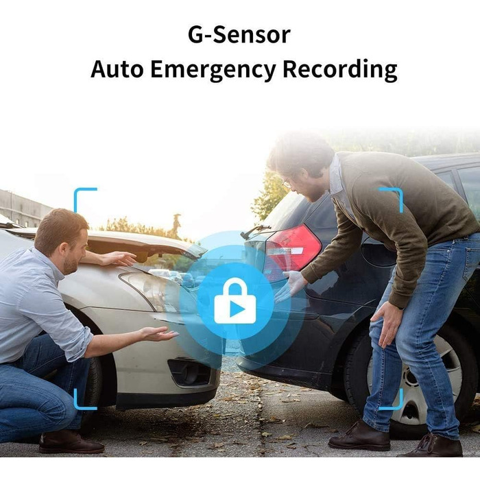 Автомобільна камера передній реєстратор FHD 1944P ADAS Cam Автомобільний відеореєстратор з голосовим управлінням, аварійний запис,