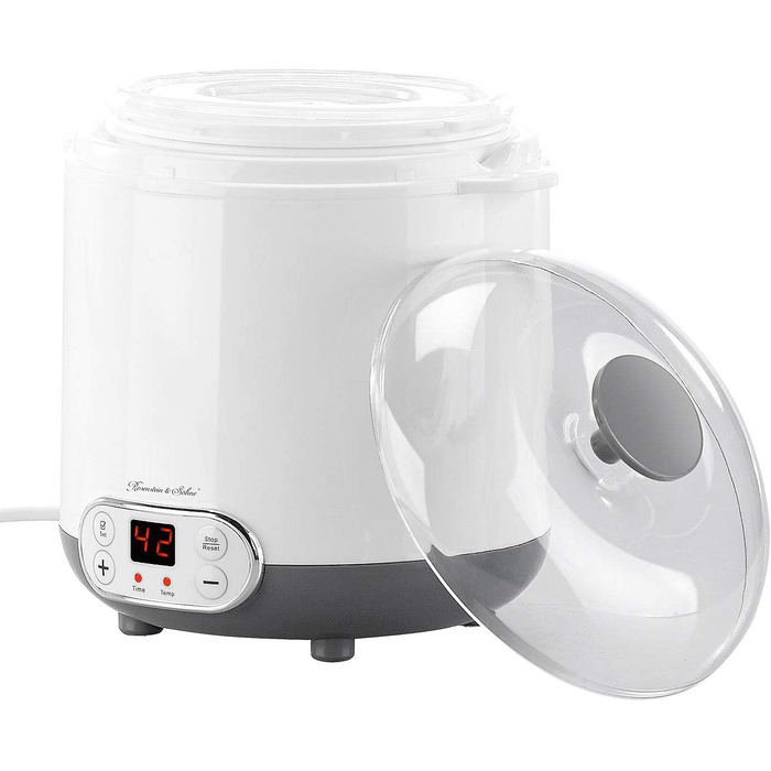 Йогуртниця Rosenstein & Shne йогуртниця для грецького йогурту, натурального йогурту та багато іншого, 1,5 літра (йогуртниця, йогуртова машина, грецька)