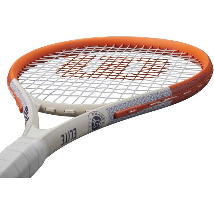 Тенісна ракетка Wilson Unisex Roland-Garros Elite для дорослих, 4-3/8&39 (3), темно-синя / біла