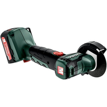 Акумуляторна кутова шліфувальна машина Metabo Powermaxx CC 12 BL (з 2 акумуляторами 2 Ач зарядний пристрій, зачисний круг ø 76 мм,
