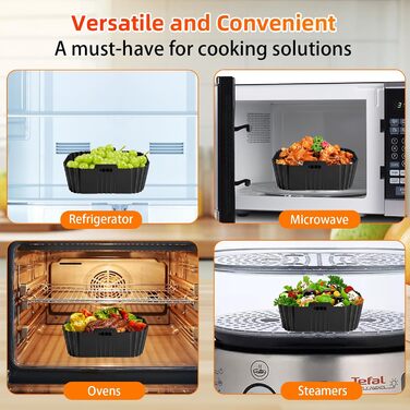 Аксесуари для фритюрниці Ninja, аксесуари для фритюрниці Ninja Double Stack XL 9.5L SL400UK, AF400EU AF451EU, аксесуари для двозонної фритюрниці Ninja з силіконовою формою, 13 шт.