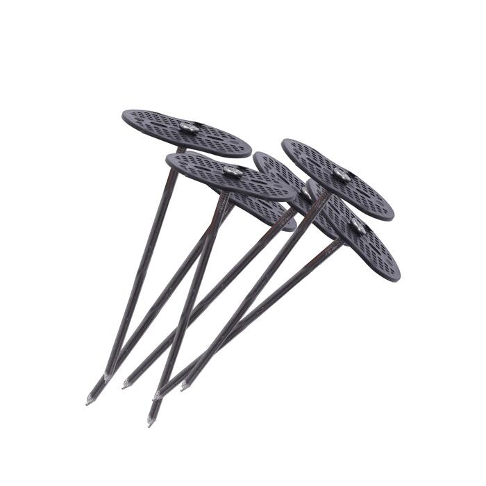 Сталеві анкери LINZI, садові сітки, кріплення для сітки, кріплення кілочків, скоби, штифти, ландшафтні кілки для дерну з шайбами, 100 шт.