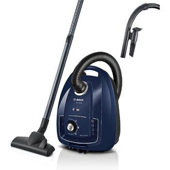 Побутова техніка Bosch Пилосос з мішком Серія 4 BGD38BU2, екологічний, гігієнічний фільтр, 10-річний двигун, затискач для аксесуар