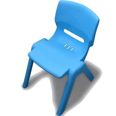 Дитячий стілець Stimo з прогумованими ніжками, витримує навантаження до 100 кг, стійкий до нахилу, підходить для використання в пр