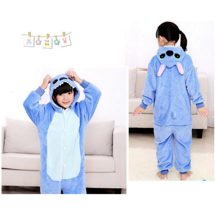 Кігурумі Emmarcon Стич, фланель, синій, розмір L