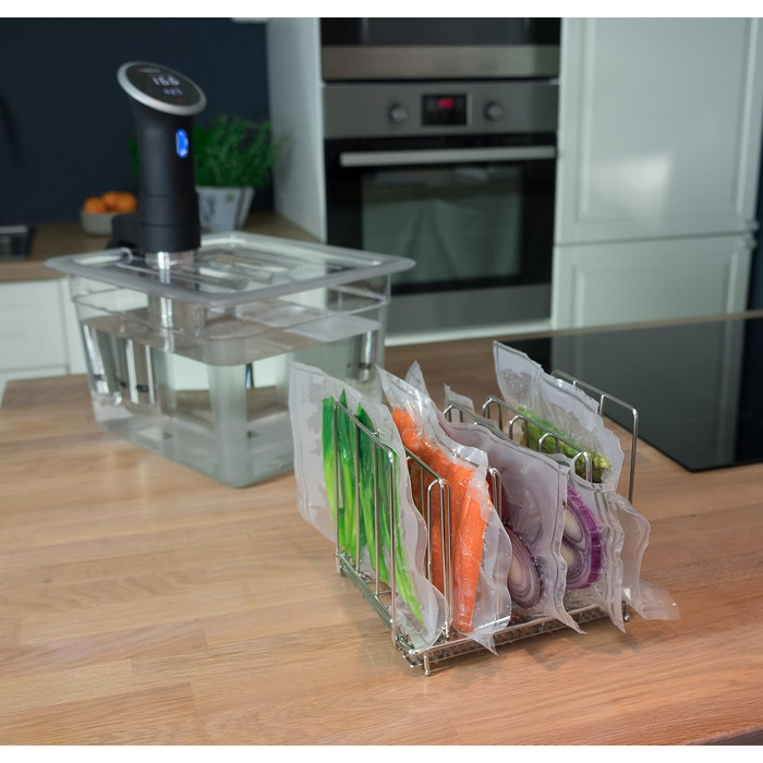 Рама LIPAVI L10 Sous-Vide Професійна рама су-від 316L Нержавіюча сталь Регульований, складаний розмір сімейства з нержавіючої сталі - Для контейнера C10