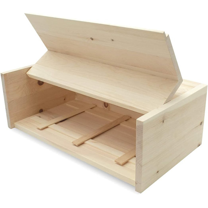 ПРИРОДНЕ життя Хлібник / хлібниця зі швейцарської кам'яної сосни, виготовлений зі 100 деревини швейцарської кам'яної сосни, включа