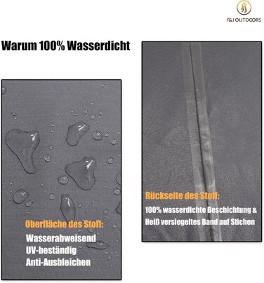Захисний чохол для крісел, екологічно чиста тканина, водонепроникні ультрафіолетові 2-місні чохли для відпочинку, чохол для садових лавок, глибоке сидіння 158x99x61/89см, сірий