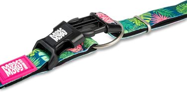 Нашийник для собак з інтелектуальним ідентифікатором, м'який неопреновий нашийник з дизайном для великих собак, водонепроникний, зручний, регульований, Tropical, розмір L