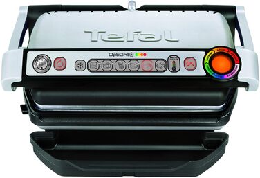 Контактний гриль Tefal GC716D, пластик, чорний, металік, 401 x 229 x 450 мм (ДхШхВ) одинарний