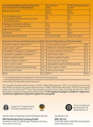 Протеїн MaxClear 100% Whey Isolate, Лимонний холодний чай, 420 г