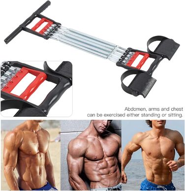 Трифункціональний еспандер для грудей, багатофункціональне обладнання 3 в 1, тренажер для розширення грудей, пружинний розвиваючий пристрій для тренування м&39язів у домашньому фітнесі, знімний