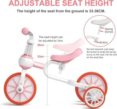 В 1 баланс велосипеди баланс велосипед дитячий триколісний триколісний велосипед баланс велосипед дитячі ходунки для дітей від 1 р