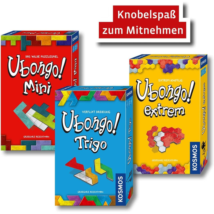 КОСМОС 712686 Убонго extrem, Відома гра в розкладання плитки як додаткова хитра гра для 1-4 осіб, від 7 років, сімейна гра, настіл