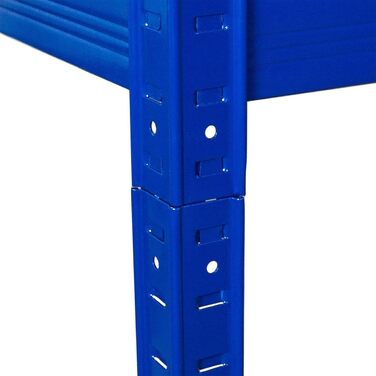 Засоби безпеки SCHMIDT Міцний стелаж 180x120x60 см Безригельний стелаж 275 кг на полицю Вантажопідйомність стелажів для зберігання 1375 кг 180 x 120 x 60 см В x Ш x Г