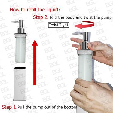 Настінний дозатор для мила з нержавіючої сталі 304 для декору (круглий, чорний)