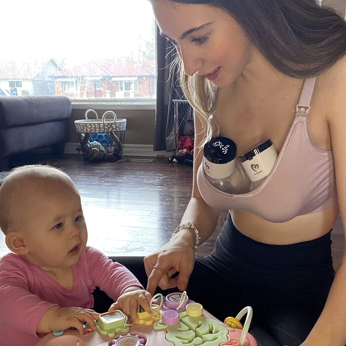 Електричний молоковідсмоктувач Portable 2Ser, Bellababy, подвійний Hands-Free з сенсорним РК-дисплеєм, акумуляторний Hands-Free з