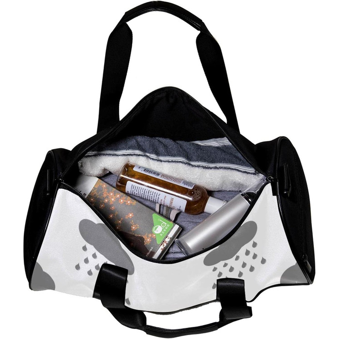 Спортивна сумка, маленька дорожня сумка, сумка для шопінгу та йоги, колір Сірий дощ, сумка для фітнесу на відкритому повітрі, ручна поклажа