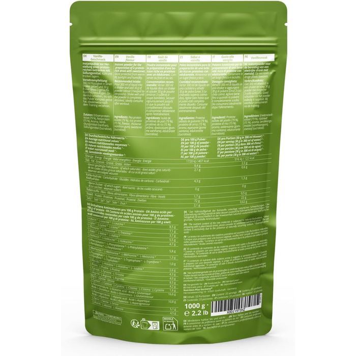 Протеїновий порошок Nutri Vegan, ваніль, 1 кг